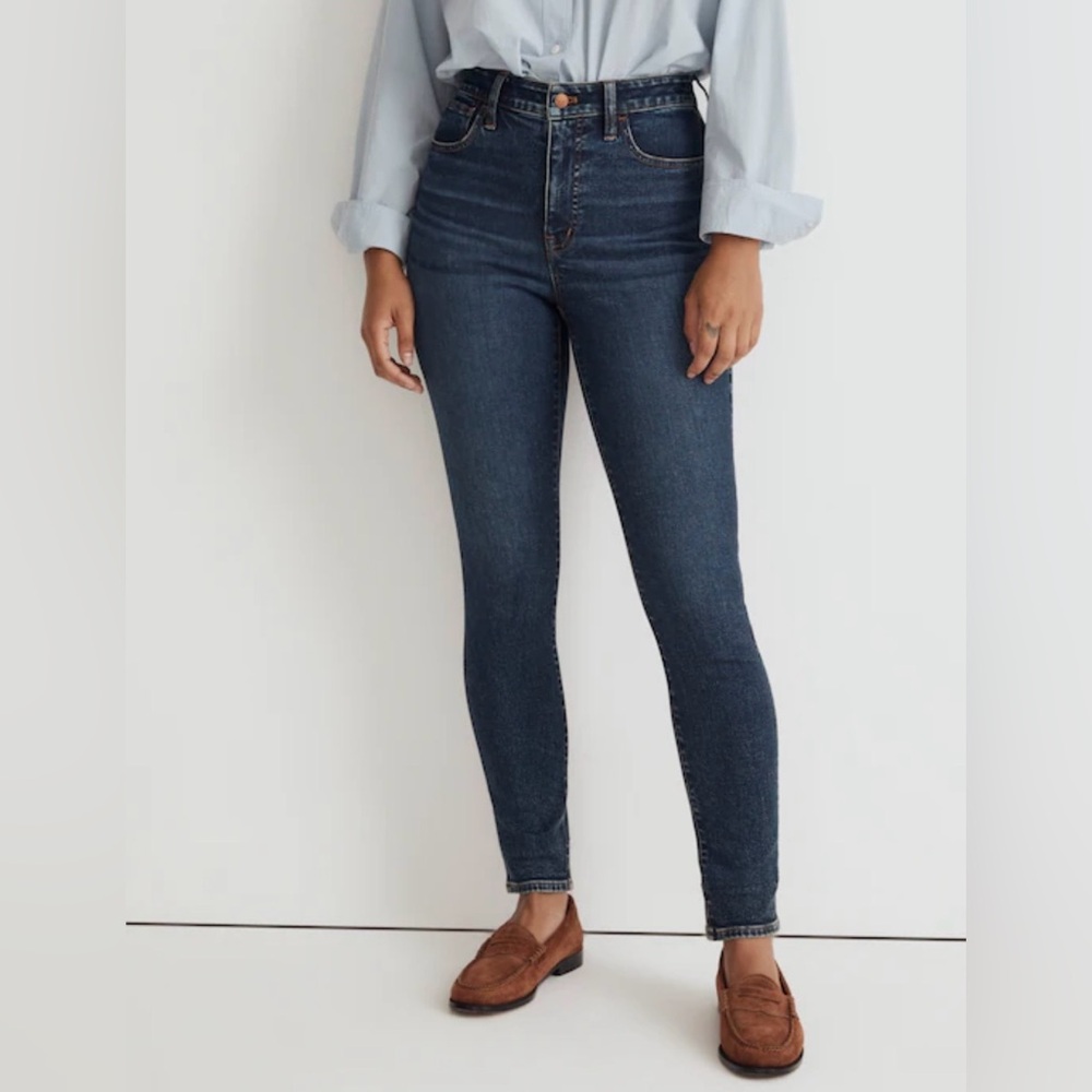 NWT Madewell Curvy Roadtripper Authentic Skinny Stretch Jeans 32T Litchfield
